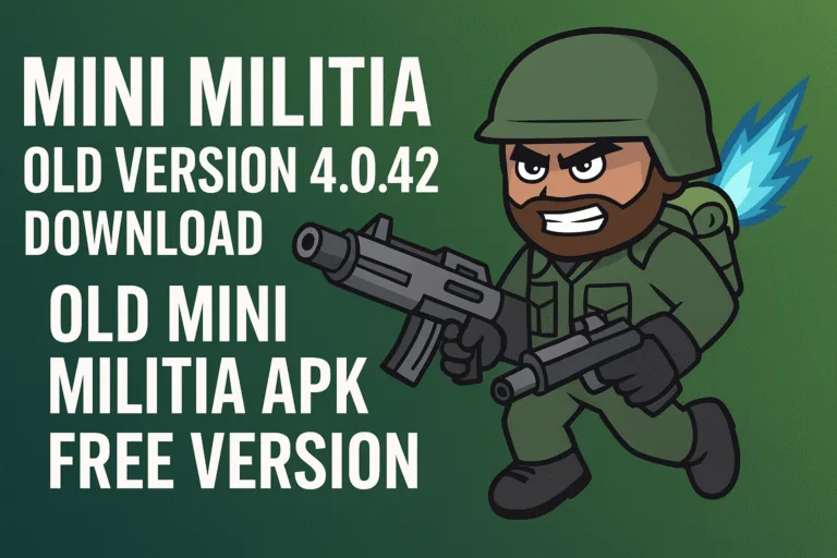 Mini Militia Mod by Sahad Ikr Old Version